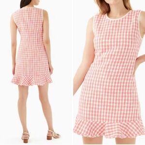 NEW KATE SPADE GINGHAM TWEED MINI DRESS size 6